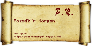 Pozsár Morgan névjegykártya
